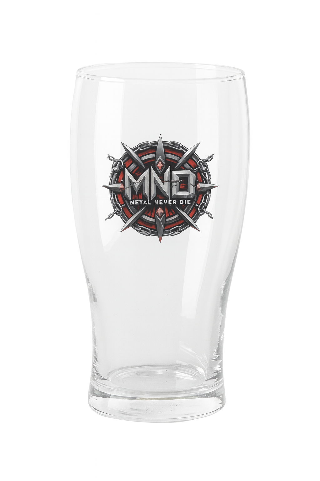 Copo Oficial MND – Metal Never Die (Pint 500ml)