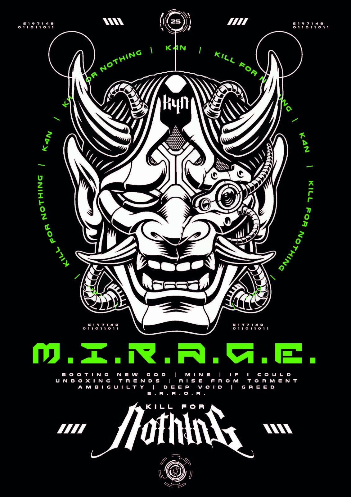 Camiseta  "M.I.R.A.G.E." — Kill For Nothing