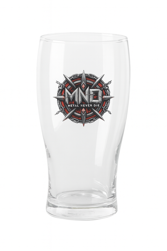 Copo Oficial MND – Metal Never Die (Pint 500ml)